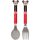 Mickey Mouse Flatware Fork and Spoon Set