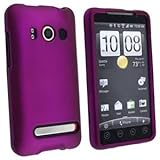 Fosmon Snap On Rubberized Hard Protector Case Cover for HTC EVO 4G (Purple) ....