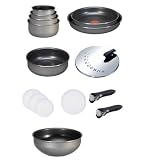 Tefal - L0969702 - Lot de 15 pièces Ingenio - Scottish Grey