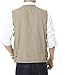 APTRO Men's 100% Cotton Outdoor Multi Pocket Vest Khaki M(Tag 2XL)