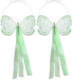 5 Green Glitter Butterfly Curtain Holder Tieback tiebacks tie backs girls nursery room decor decoration
