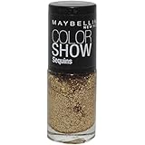 Maybelline Color Show Sequins Nail Polish Lacquer, Limited Edition Gold's Night Out #815.