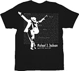 Michael Jackson Legacy Moonwalk Black Adult T-shirt Tee