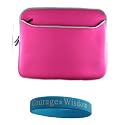 Magenta Carrying Sleeve with Extra Dual Pocket for 14 inch Sony VAIO VGN-CS320J/R Sony VAIO VGN-CS320J/W Toshiba Satellite L515-S4925 Sony VAIO VGN-CS310J/Q HP Pavilion DV4-1280US