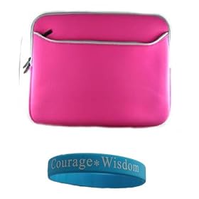 Magenta Carrying Sleeve with Extra Dual Pocket for 14 inch Acer Aspire 4810 Timeline Toshiba Mobile Satellite M505D-S4930 Acer Aspire Timeline AS4810T-8480 Toshiba Mobile Satellite M505-S4947 Sony VAIO VGN-CS310J/P