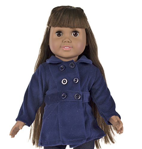 Fibre Craft Springfield Collection: Peacoat for 18-Inch Dolls, Blue