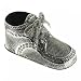 Baby Shoe Bank Engravable with Birth Information Made of Sterling Silver Plate