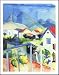 Weibes Haus 1914 Tunis by August Macke Fine Art Print / Poster 24.00 x 31.00 in.