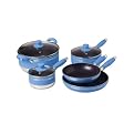 Sunbeam Metro Gourmet 8-pc. Cookware Set Blue