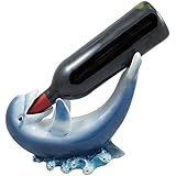 Drinking Dolphin Wine Bottle Holder Statue for Tropical Kitchen or Beach Bar Decor Sculptures & Wine Racks and Gifts for Miami Dolphins Fans