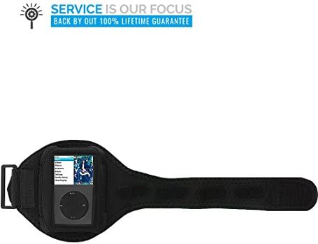 iPod Classic Armband, TechSpec(TM) Black Armband Running Sports Gym Armband for Apple iPod Classic