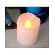 Set of 4 Battery Operated Flickering Melted Edge Votive Everlasting Candle
