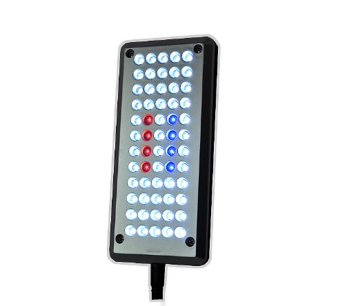 Finnex Might Ray 60 LED Light, 52 White, 4 Blue, 4 Red