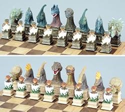Dinosaur Chess Set, King:4" - Chess Chessmen