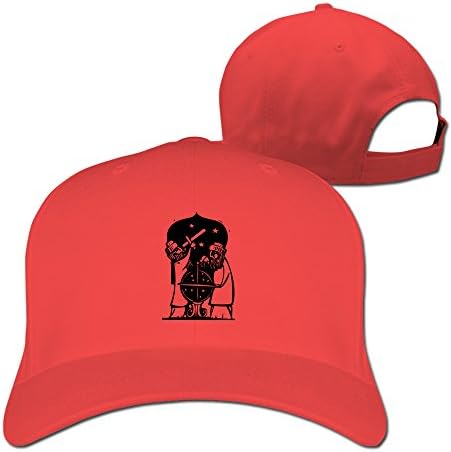 Men Women Universe Science Astromy Sport Snapback Peaked Hats Red Unisex