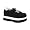 Blk Suede/Wht Skull