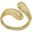 10K Yellow Gold Cubic Zirconia Wrap Toe Ring