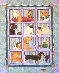 Java House Muchas Poochas BOM Dog Quilt 9 Pattern Set