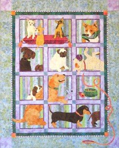 Java House Muchas Poochas BOM Dog Quilt 9 Pattern Set
