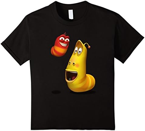 Kids Larva and Friends t shirt - version 5 6 Black