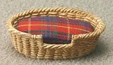 Miniature Small Oval Pet Bed for the Dollhouse