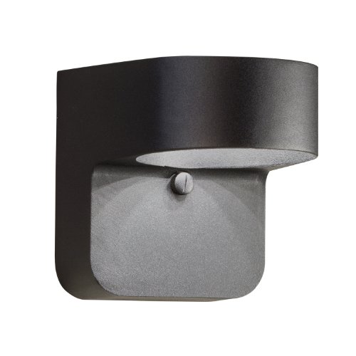 Kichler Lighting 11077BKT Energy Efficient 1-Light LED Outdoor Wall Mount Fixture, Textured Black Finish On Sale