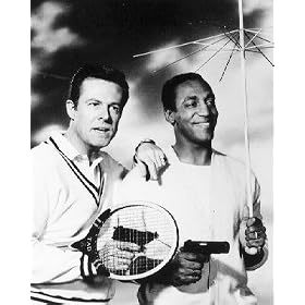 BILL COSBY AS ALEXANDER 'SCOTTY' SCOTT, ROBERT CULP AS KELLY ROBINSON FROM I SPY #1 - BLACK & WHITE Movie Photo - (4 Different Photograph & POSTER Sizes Available)