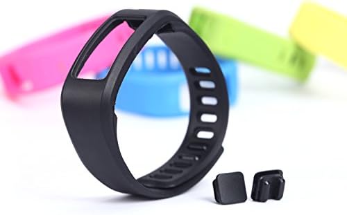 Garmin Vivofit Wristband Multi Color Silicone Fitness Accessory Replacement Wrist Band with Clasps Small Black