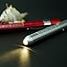 Zitrades Medical Reusable LED Penlight with Pupil Gauge Warm White 2PCS