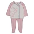 Classic Pooh Infant Girls Footed Pant Set- White