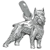 Brussels Griffon .925 Sterling Silver Toy Dog Breed Charm