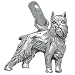 Brussels Griffon .925 Sterling Silver Toy Dog Breed Charm