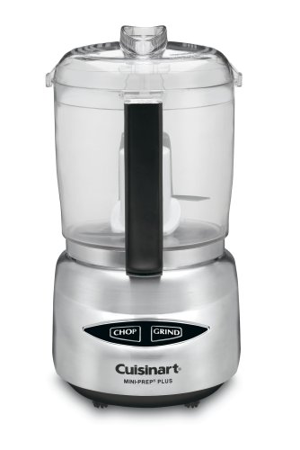 Cuisinart DLC-4CHB Mini-Prep Plus 4-Cup Food Processor, Brushed Stainless Steel