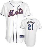 Carlos Delgado Jersey: Adult 2010 Majestic Home White Replica #21 New York Mets Jersey
