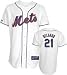 Carlos Delgado Jersey: Adult 2010 Majestic Home White Replica #21 New York Mets Jersey