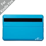 Acase(TM) Kindle Fire Deluxe Lightweight MicroShell Case Folio with built-in Stand for Kindle Fire Full Color 7" Multi-touch Display, Wifi (Blue)