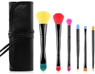 Usw 6Pcs Rainbow Double End Eye Makeup Brush Kit
