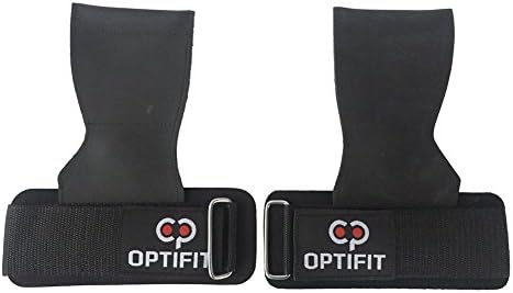 Weight Lifting Padded Straps Hooks and Palm Protecting Grip Pads