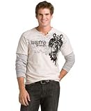 DKNY - DKNY Jeans Fantasy Creature Split Neck T-Shirt