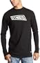 ETNIES Men's Rap Logo Longsleeve Tee,Black,XX-Large
