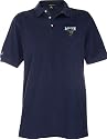 Maine Blackbears Navy Classic Pique Stainguard Polo Shirt