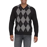 Pronto Uomo Argyle Merino-Blend V-Neck Sweater