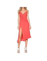 Sexy V-neck Asymmetric Slit Sleeveless  Dress