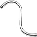 Newport Brass 205/20 10" Solid Brass S-Shaped Shower Arm, Stainless Steel