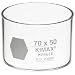 Kimble Kimax 23000-7050 Glass Crystallizing Dish, 70mm Diameter x 50mm Height (Pack of 6)