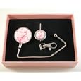Handbag Hook Plain White Lilies on White Gift Set'