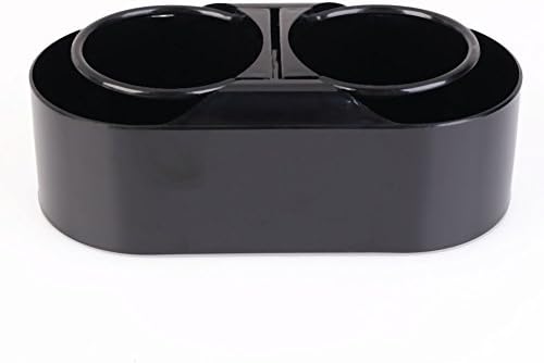 Sotijobs Durable ABS Auto Car Truck Mount Dual Hole Drink Bottle Cup Holder Stand