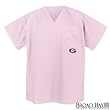 Georgia Bulldogs Pink Scrubs Tops SHIRT -Size MED University of Georgia For HER -Officially Licensed NCAA College Logo Apparel Unique GIFT Ideas For Mom Nurses Ladies Students Graduation