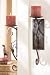 Pack of 2 Decorative Scroll & Leaf Iron Wall Candle Sconces