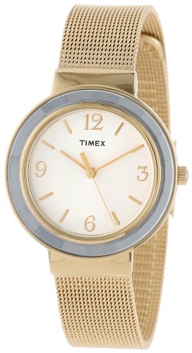Timex Women's T2P197KW Ameritus Gold-Tone Stainless Steel Mesh Bracelet Dress Watch
